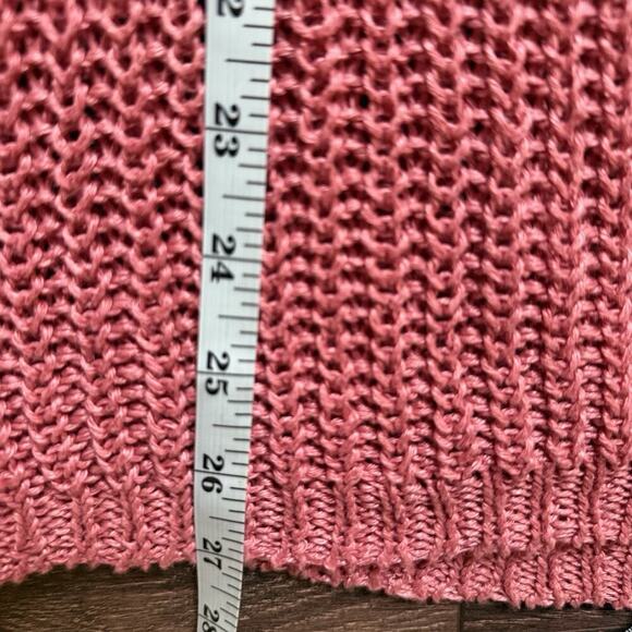 J. Crew Relaxed Fit Open Knit Sweater 100% Linen Beach Sweater Large 1926 - Picture 7 of 10